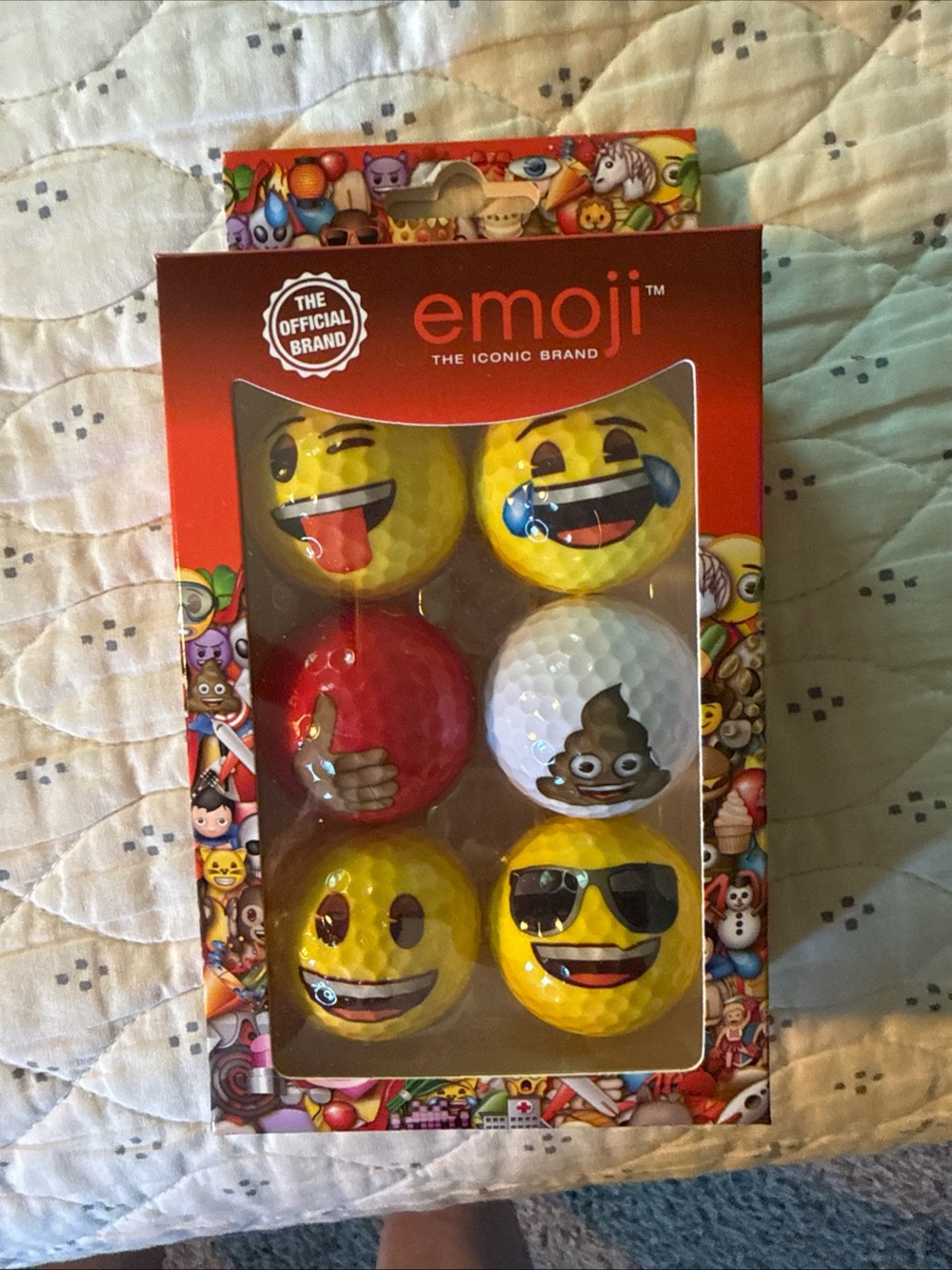 Emoji Faces 6 Pack Emoji "The Official Brand" Golf Balls